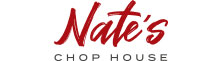 Logo for Nate’s Chop House. Nates is written in large, red, cursive lettering, while Chop House appears beneath it in smaller, uppercase black letters—perfect for Canonsburg Live Music or a Sunset Music Fest night out.